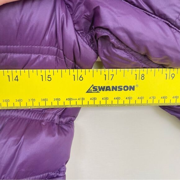 Laundry by Shelli Segal Purple Quilted Puffer Jacket Down Feather Filled Small - Picture 8 of 11
